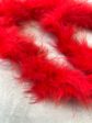 Боа пух марабу - красный