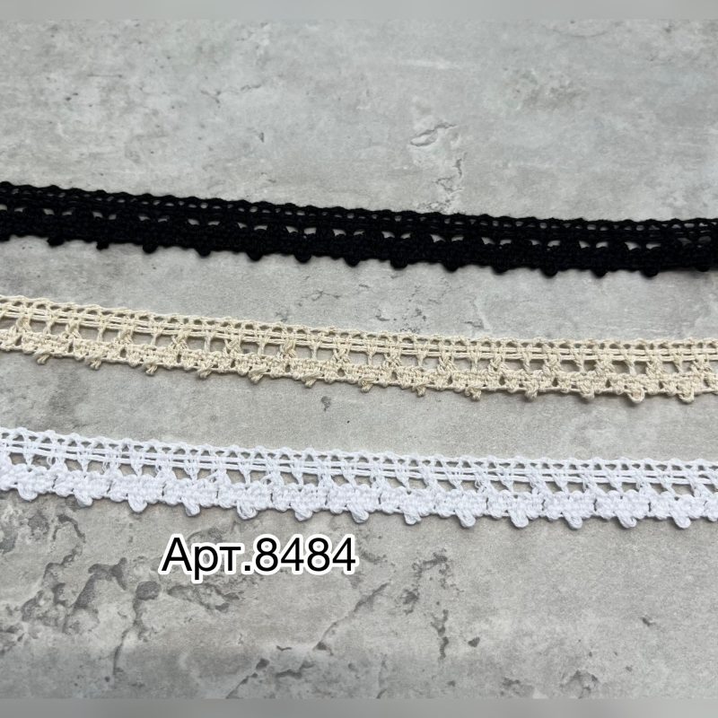 Кружево хлопковое - ширина 1,5 см