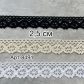 Кружево хлопковое — ширина 2,5 см