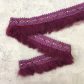 Тесьма из меха кролика (фиолетовый цвет) — ширина 4см