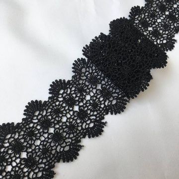Кружево плетеное-черное