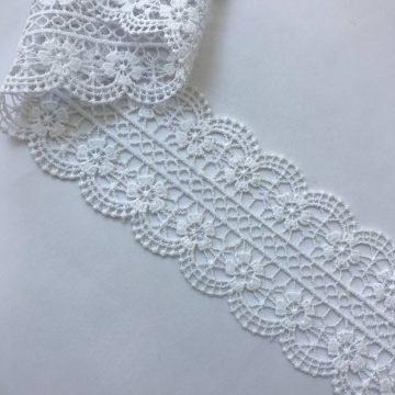 Кружево плетеное-белое - Ширина 6,5 см. Кружево плетеное-белое - Ширина 6,5 см.