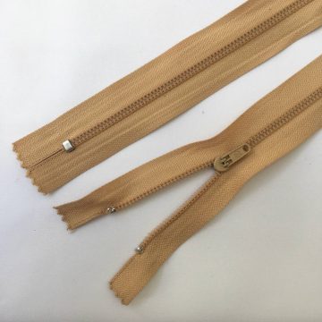 Брючная молния мини-трактор с фиксатором - Светлая сахара