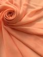 Шифон однотонный-персик. Ширина 150 см.