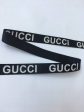 Тесьма репсовая - логотип Gucci. Ширина 15 мм.