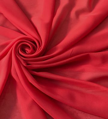 Шифон однотонный-коралловый.