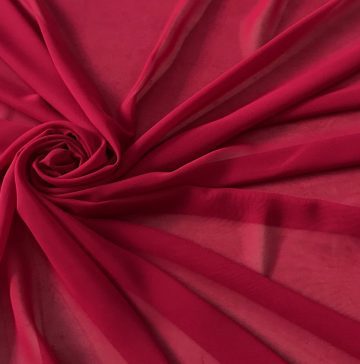 Шифон однотонный-рубиновый.
