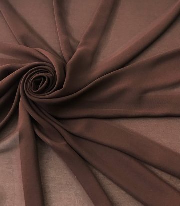 Шифон однотонный-шоколад.