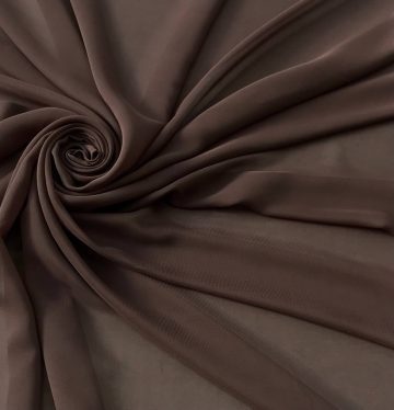 Шифон однотонный-молочный шоколад.