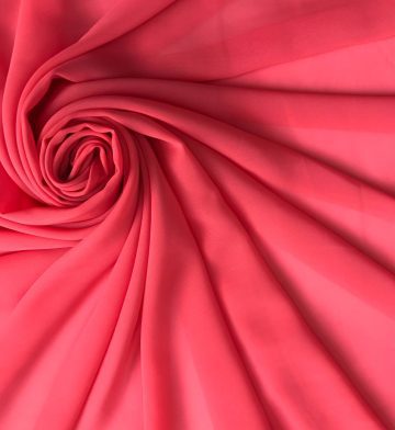 Шифон однотонный-лосось.