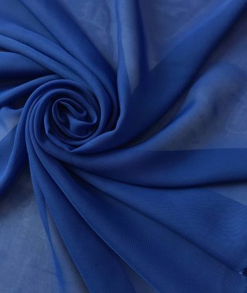 Шифон однотонный-королевский синий.