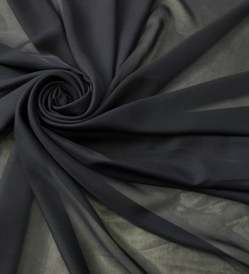 Шифон однотонный-темно- синий.