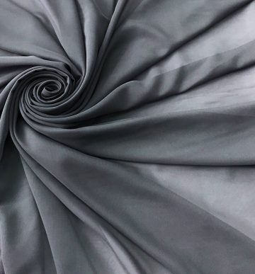 Шифон однотонный-стальной.