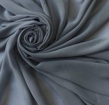 Шифон однотонный-серый.