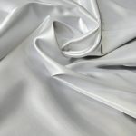 Атлас стрейч Виола-белый.