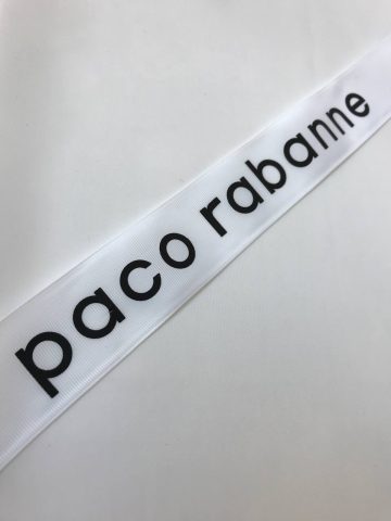 Тесьма репсовая-Paco Rabanne.