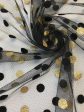 Сетка флок — черная с золотом