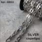 Цепь металлическая-серебро 0,9 см