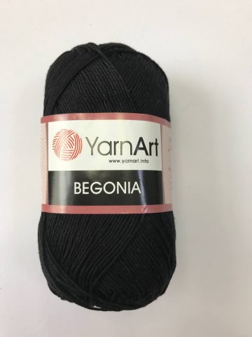 Пряжа BEGONIA YARNART (БЕГОНИЯ)-чёрная