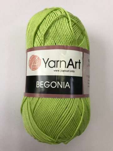 Пряжа BEGONIA YARNART (БЕГОНИЯ)-салатовая