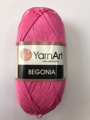 Пряжа BEGONIA YARNART (БЕГОНИЯ)-ярко-розовая