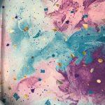 Бязь РФ 220 см- Конфетти и глитер