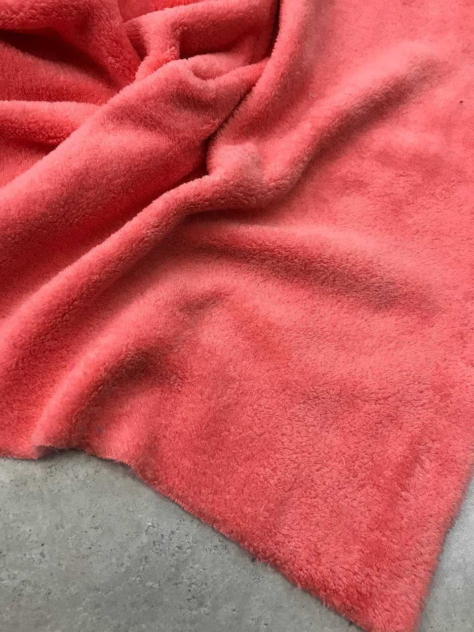 Велсофт однотонный, лососевый цвет Велсофт однотонный, лососевый цвет