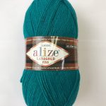 Пряжа Alize Lanagold Fine –павлиновая зелень Пряжа Alize Lanagold Fine –павлиновая зелень