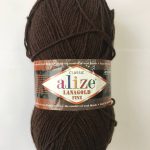 Пряжа Alize Lanagold Fine –коричневый