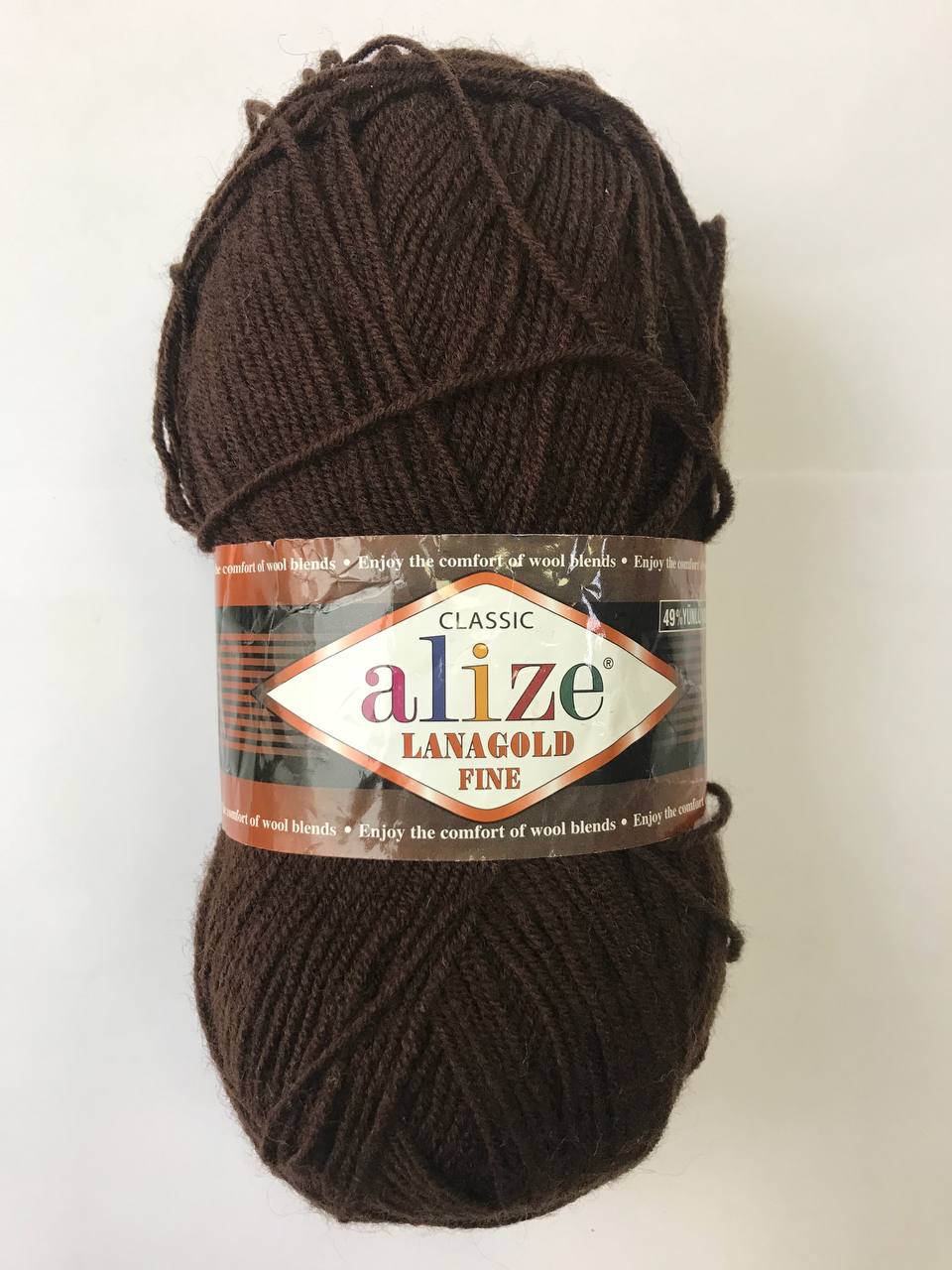 Пряжа Alize Lanagold Fine –коричневый Пряжа Alize Lanagold Fine –коричневый