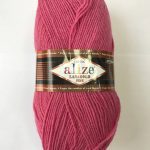 Пряжа Alize Lanagold Fine-тёмная роза