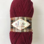 Пряжа Alize Lanagold Fine –бордовый