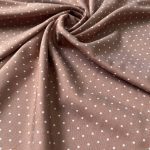 Джинс Капучино в белый горох