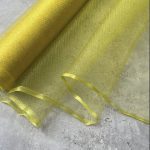Фатин с блёстками средней жесткости-жёлтый