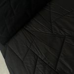 Курточная стёжка на меху-геометрия чёрная