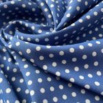 Джинс Тенсель Синий в белый горох