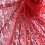 Кружевное полотно Арт.000961ярко- красное