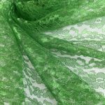 Кружевное полотно Арт. ярко-зелёное