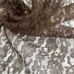 Кружевное полотно Арт. 000961 коричневое