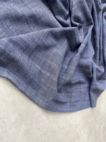 Лён с хлопком “под джинс” арт. 030258 – синий