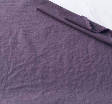 Лён с хлопком и эффектом мятости сливовый арт. 002705