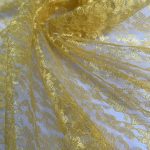 Кружевное полотно Арт. 000961 золотисто-желтое