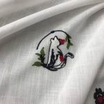 Хлопок с вышивкой – Котики