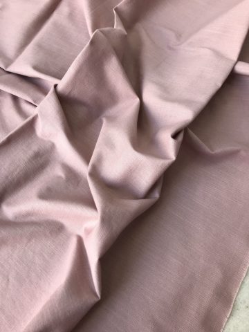 Лён с хлопком “Офис стрейч” – пыльная роза