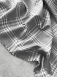 Костюмная Клетка - серо-белая