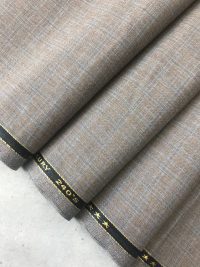 Костюмная Роскошь – кофейная с серой нитью