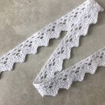 Кружево хлопковое белое 15 мм
