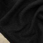 Лён с вискозой и эффектом мятости чёрный