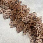 Кружево из шифона - коричневое