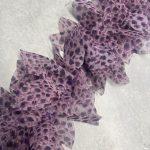 Кружево из шифона - лиловое